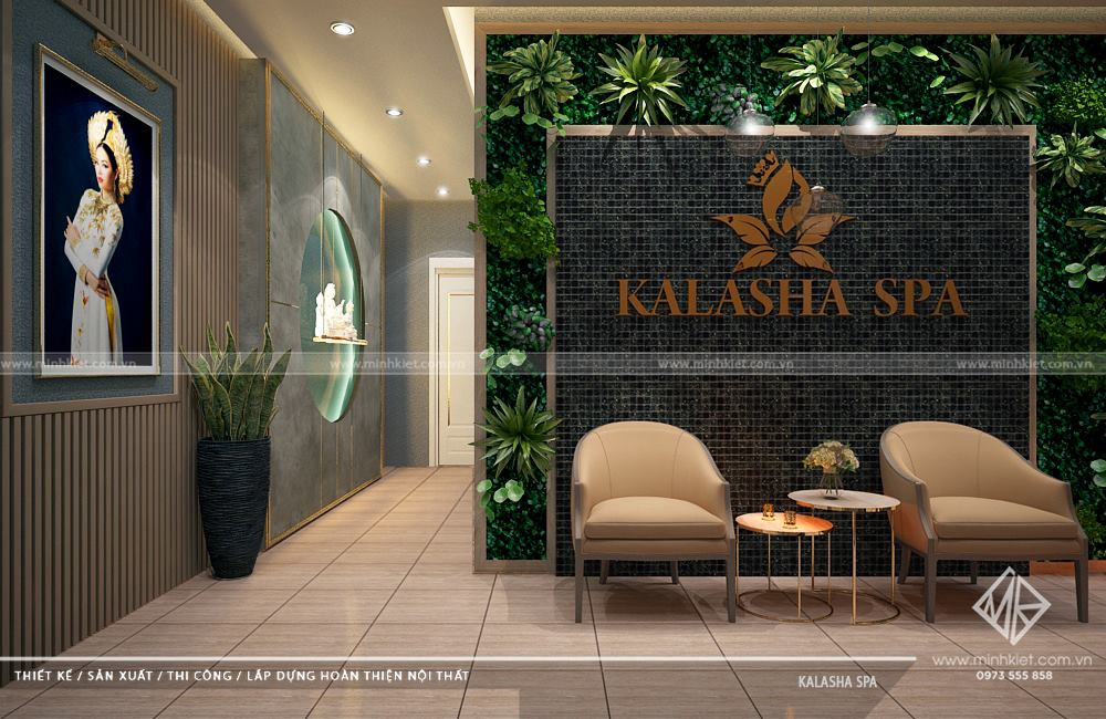 Thiết kế spa Kalasha Vinhomes - Phong cách thiết kế spa hiện đại