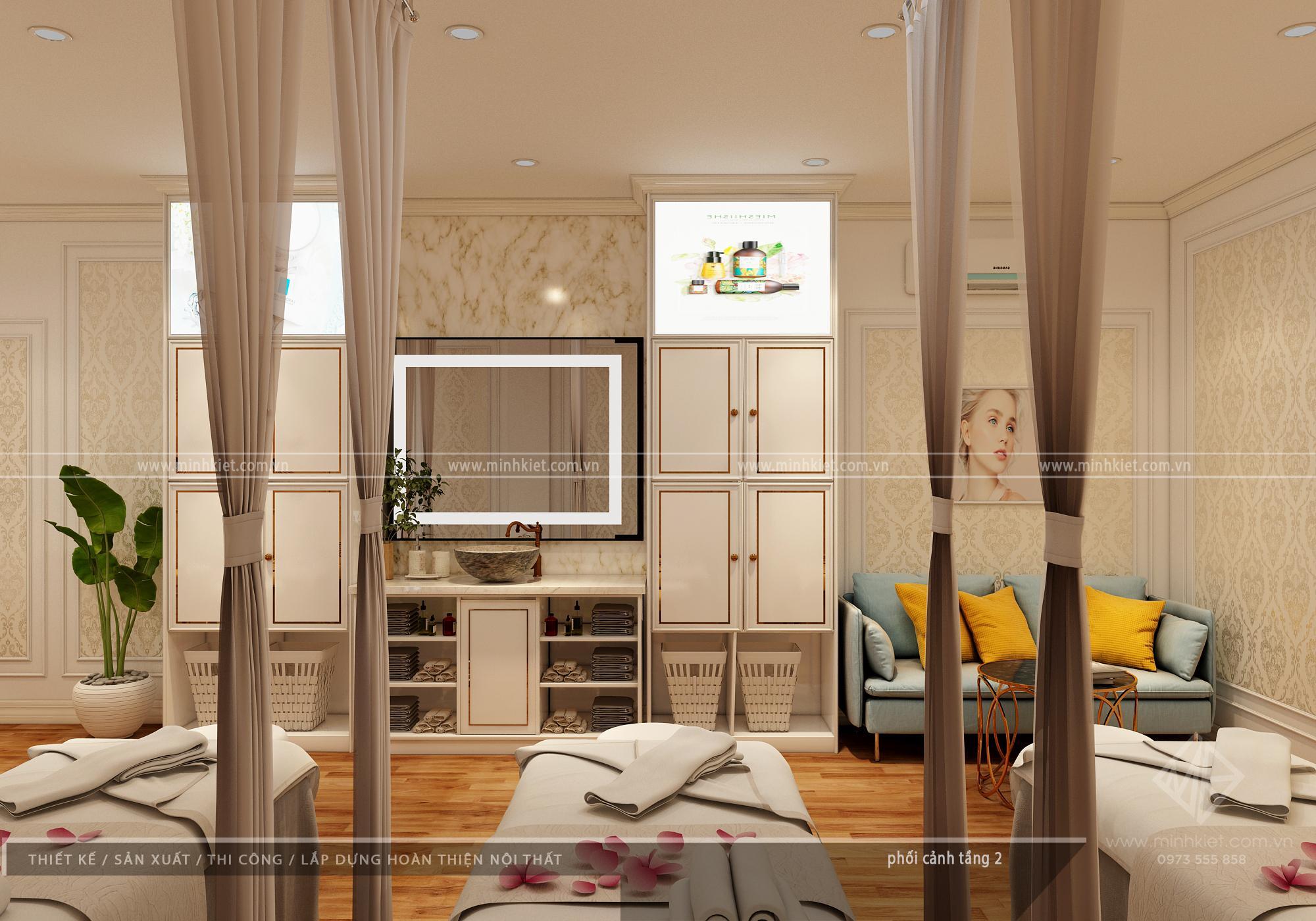 Thiết kế spa Như Quỳnh - Phong cách thiết kế nội thất spa đẹp